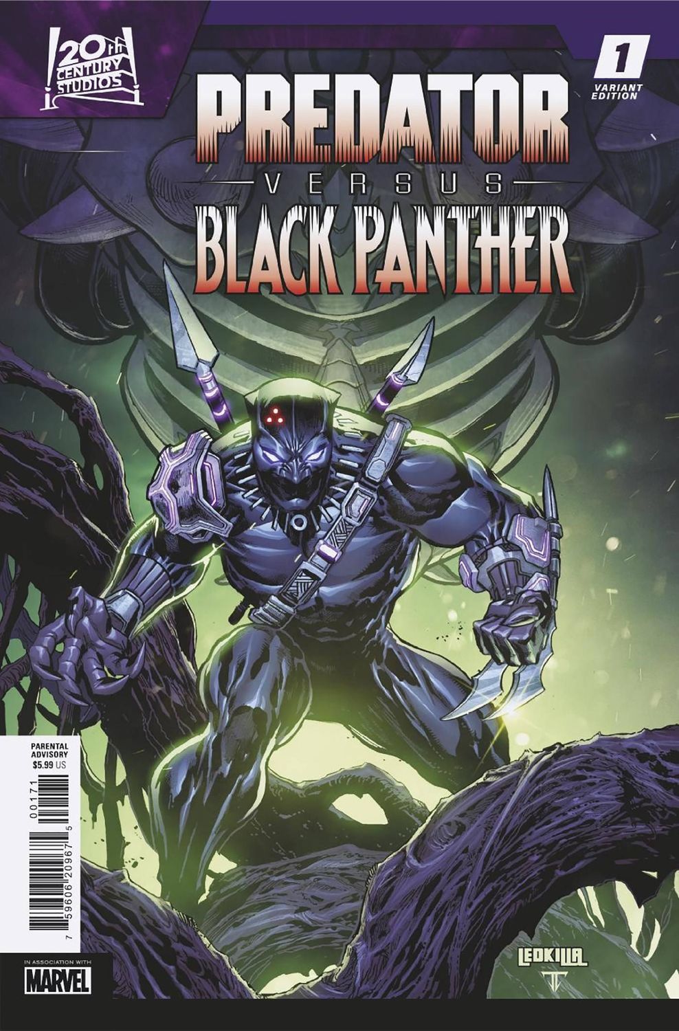 PREDATOR VS BLACK PANTHER #1 (OF 4) KEN LASHLEY VAR