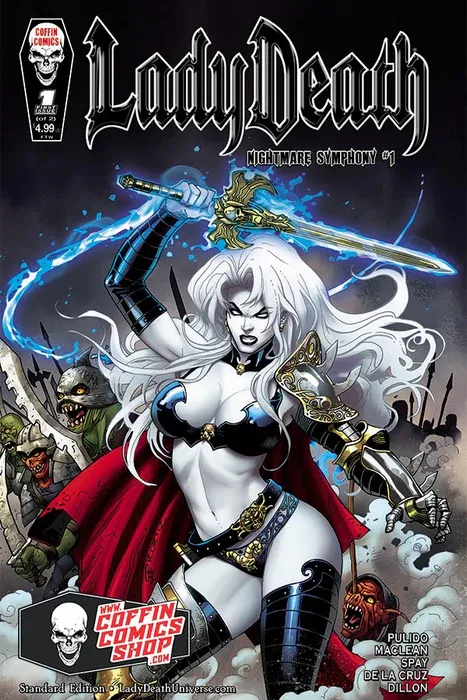 Lady Death: Nightmare Symphony #1 (of 2) - Comic Shop Standard Edition Signed by  Brian Pulido