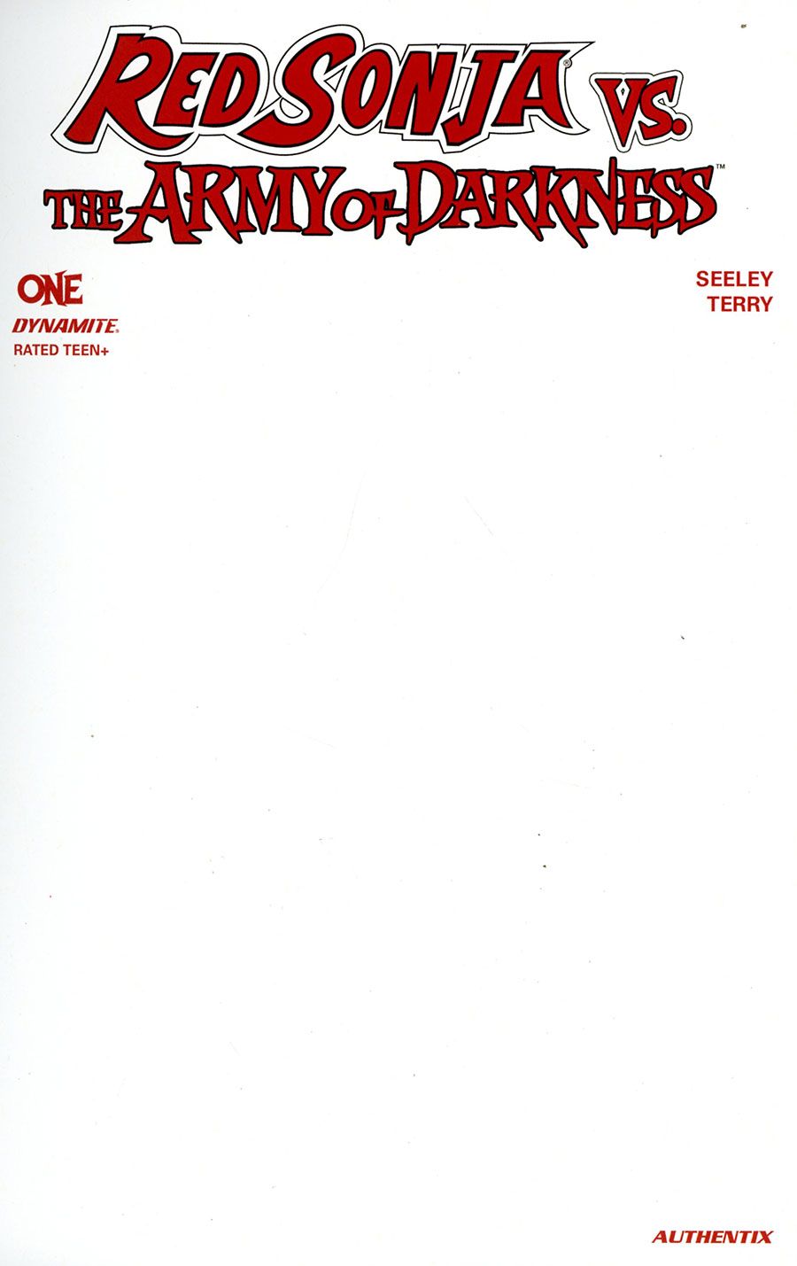 Red Sonja Vs The Army of Darkness #1 - Cover G (Blank)