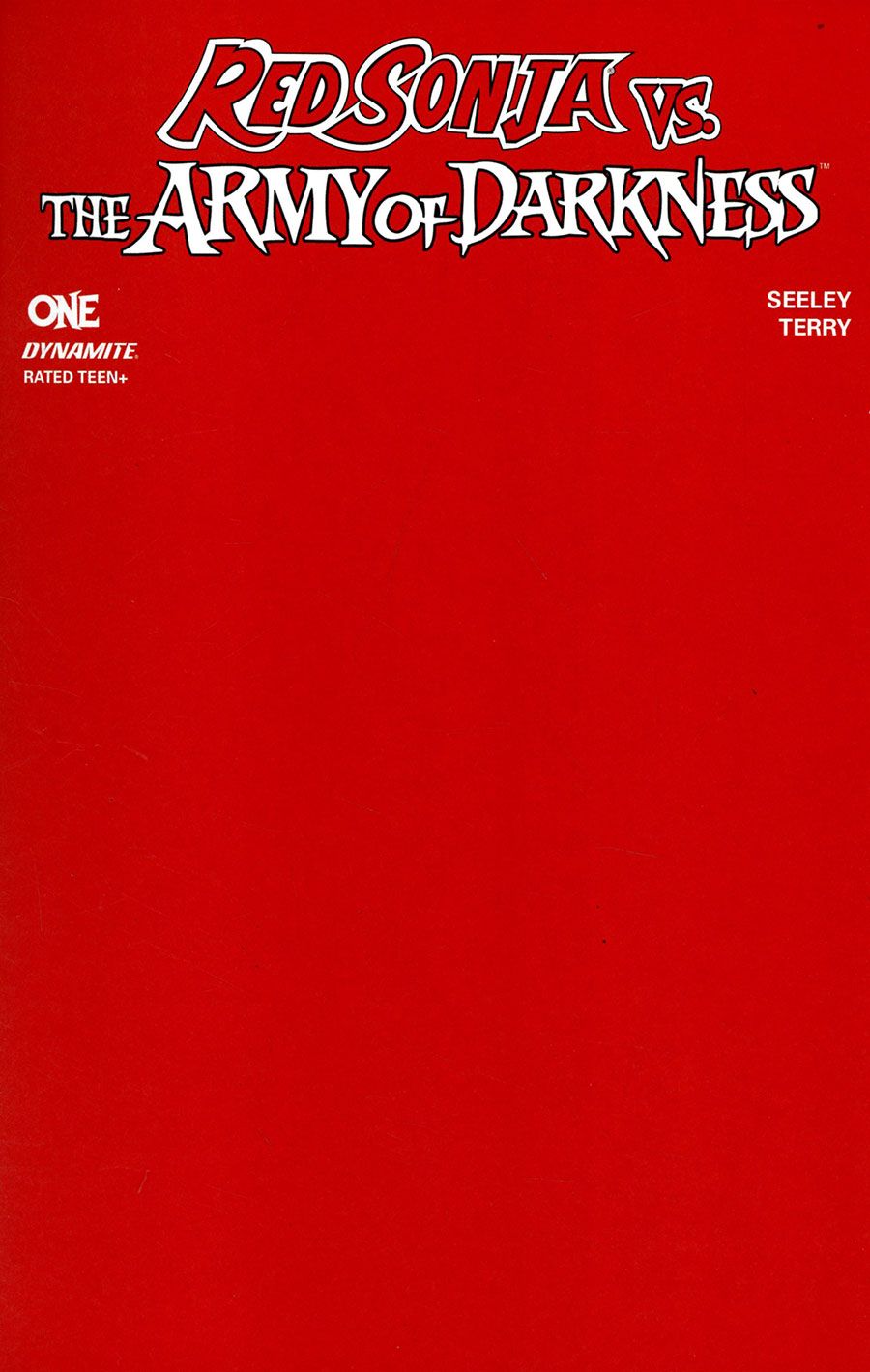 Red Sonja Vs The Army of Darkness #1 - Cover U (Red Blank)