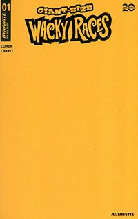 Giant-Size Wacky Races #1 (One Shot) Cover K Variant Yellow Blank Authentix Cover