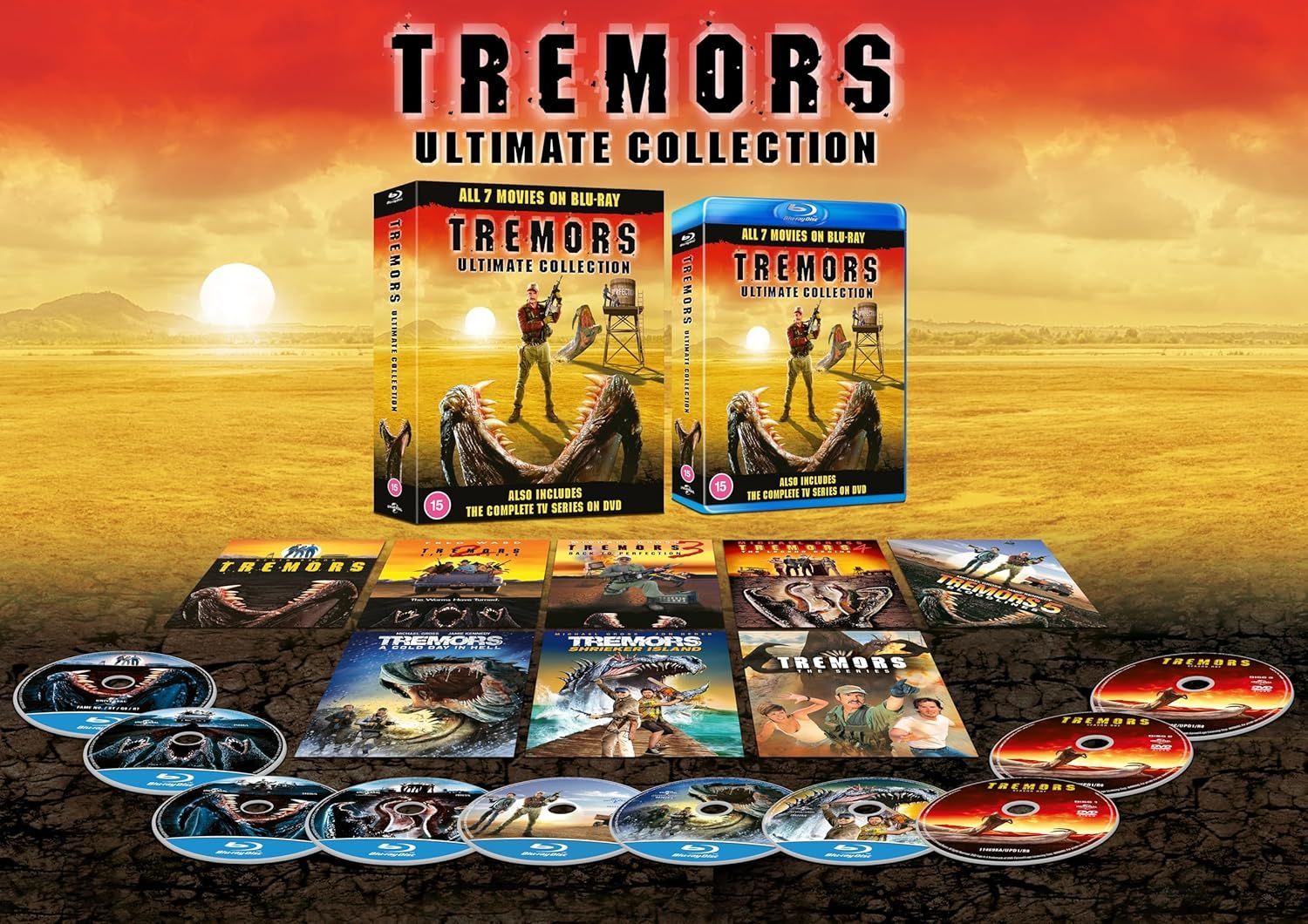 Blu Ray Tremors Ultimate Collection All 7 Movies + The Complete TV Series