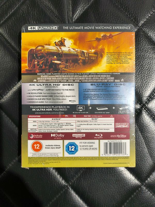 4K Indiana Jones And The Dial Of Destiny