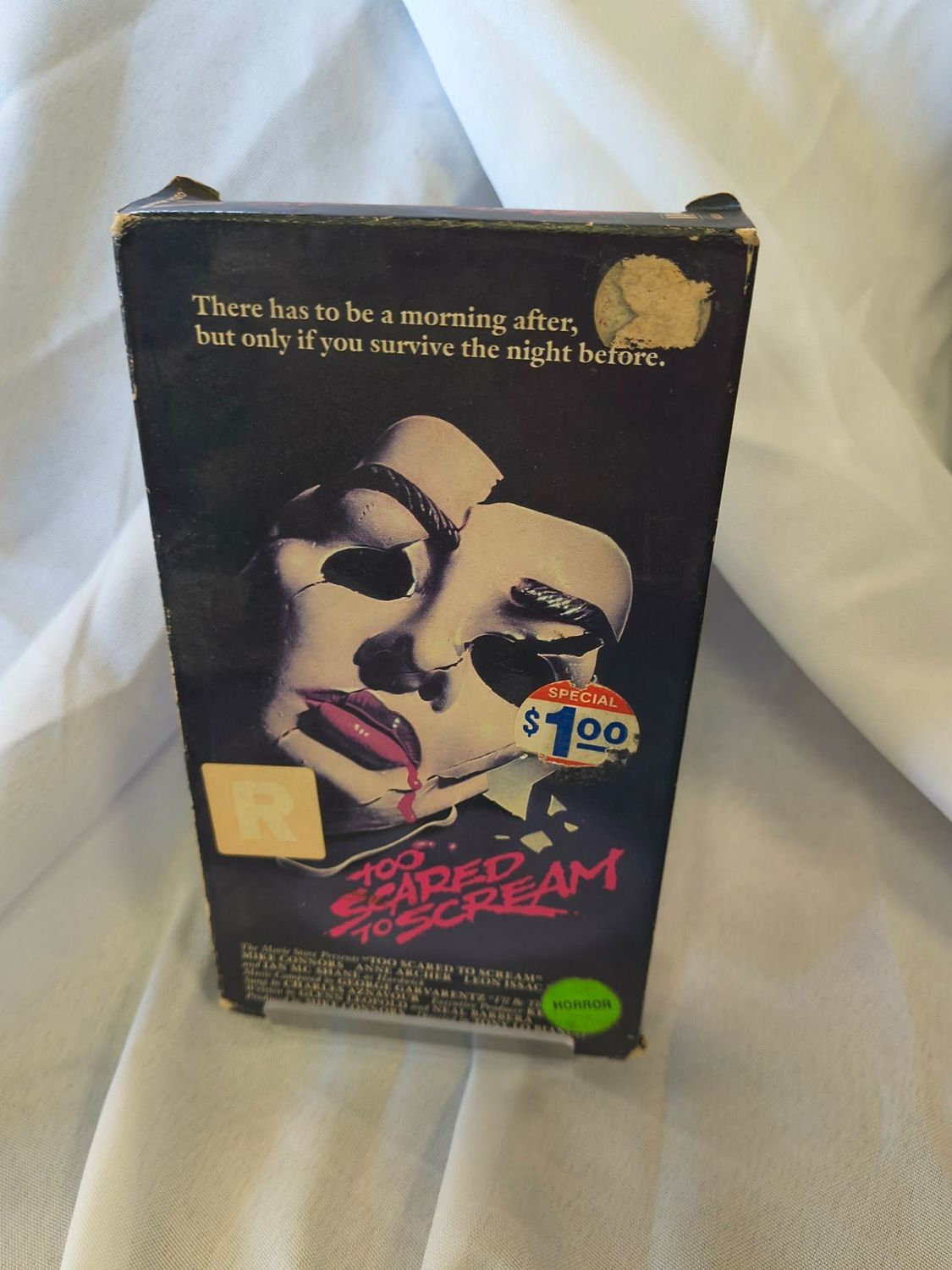 Too Scared to Scream (VHS) USED