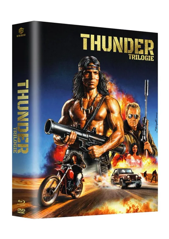 THUNDER Trilogy (6 Disc Edition) Mega Media book Cover A German Packaging / English Audio / Region Free Preorder