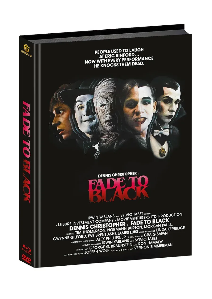 'Fade to Black' aka 'The Beautiful Murders of Eric Binford' (1980) Media book Wattiert Cover C German Packaging / English Audio / Region Free Preorder
