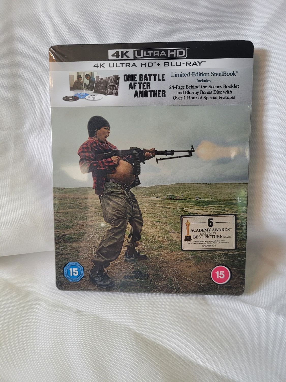 ONE BATTLE AFTER ANOTHER STEELBOOK 4K ULTRA HD + BLU-RAY + DIGITAL NEW! SEALED!