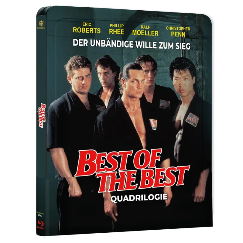Best of the Best Quadrilogie Steel Premium Book (4 Disc Edition) with embossing variant A with quarterslip German Packaging / English Audio / Region Free Preorder