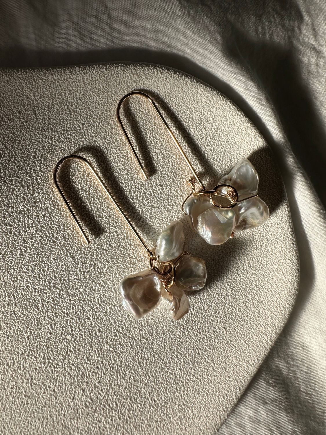 éclat pearl earrings