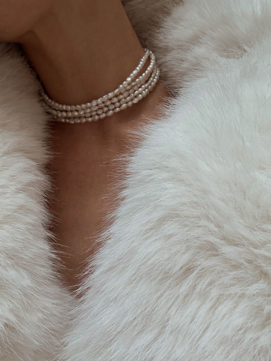 atelier | row 5 pearl necklace