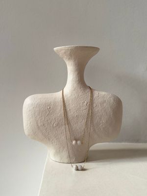 atelier | double the stone necklace