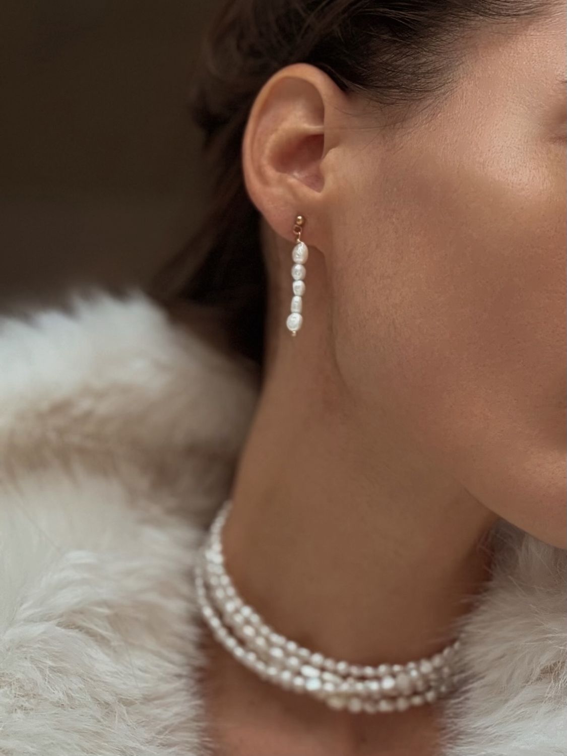 atelier | row 5 pearl earrings 