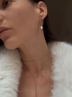 petite pearl earrings
