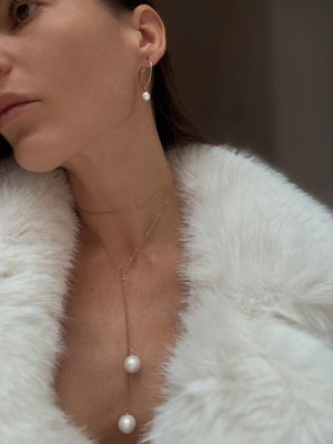 petite pearl earrings