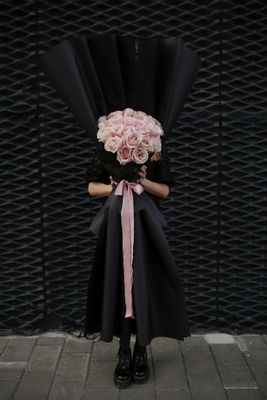 bouquet of pink roses