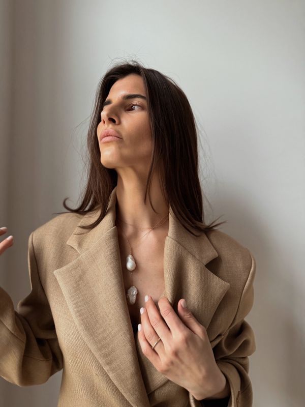 atelier | baroque wrap pearl necklace