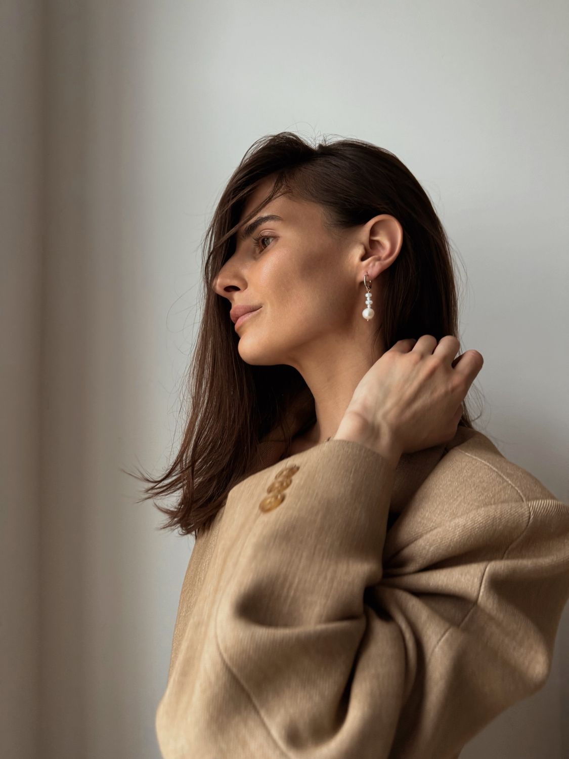 atelier | mix pearl earrings