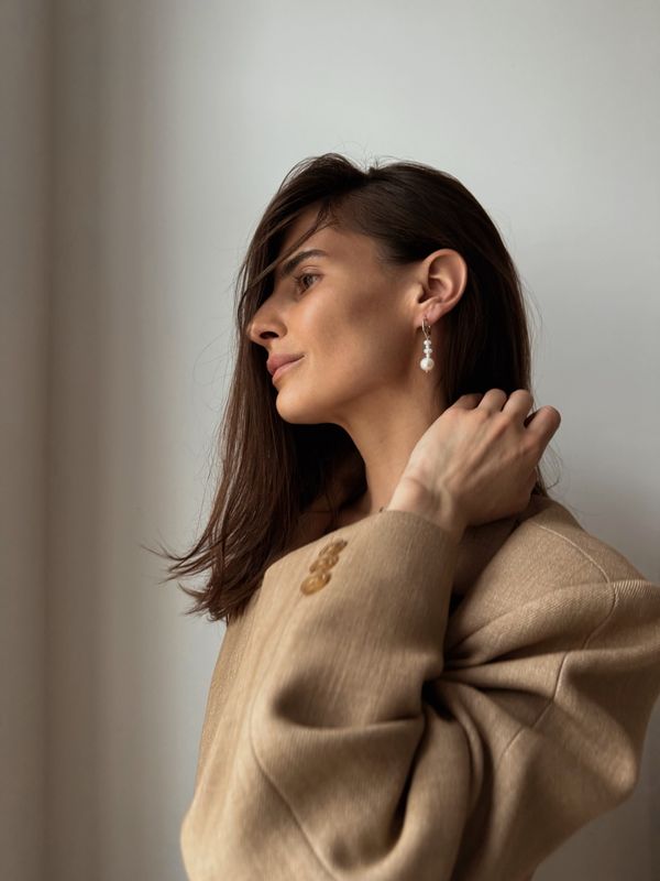 atelier | mix pearl earrings