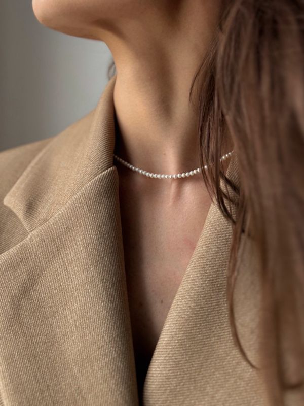 atelier | round mini pearl necklace