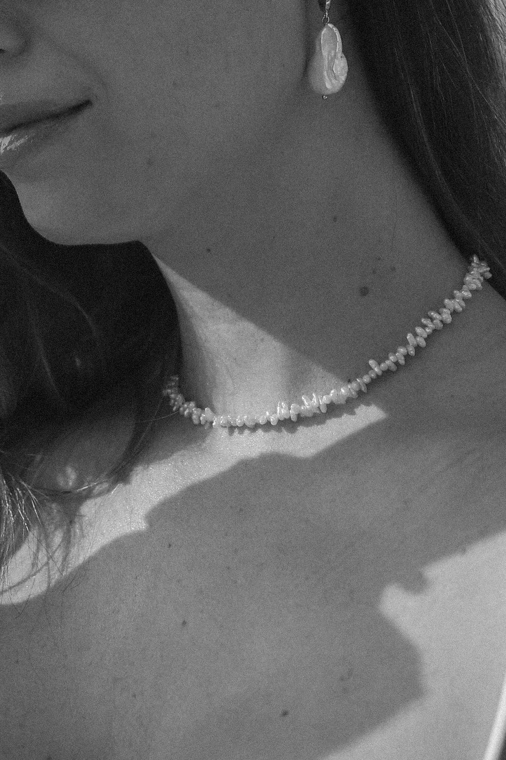 coral pearl necklace