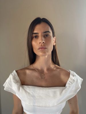 moon mother of pearl necklace