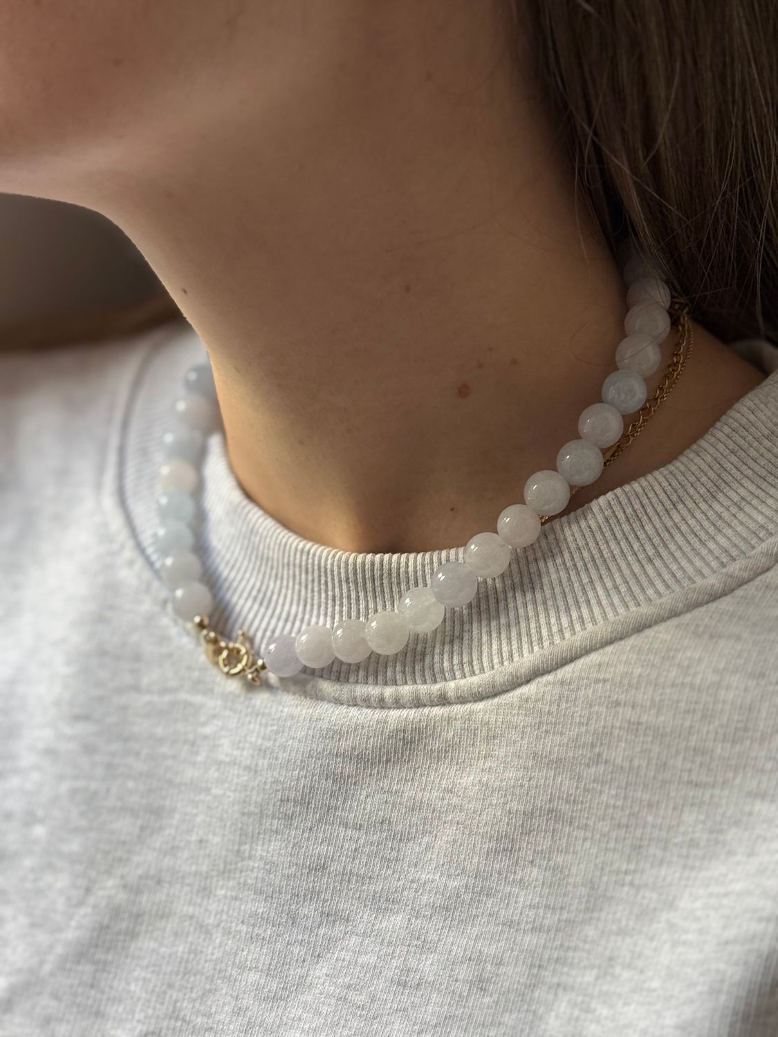 azur natural stone necklace
