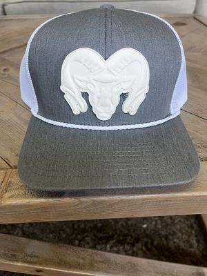 Ram Rope Braid SnapBack Hat Gry/Wht
