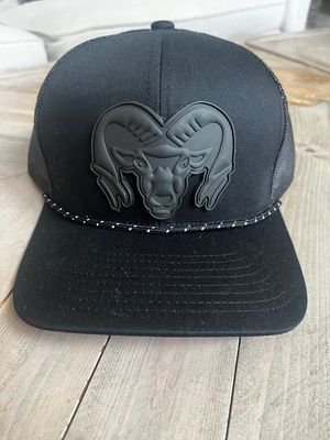 Black on Black Matte Ram Hat