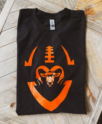 Ram Pride Ram Tough Football T-Shirt