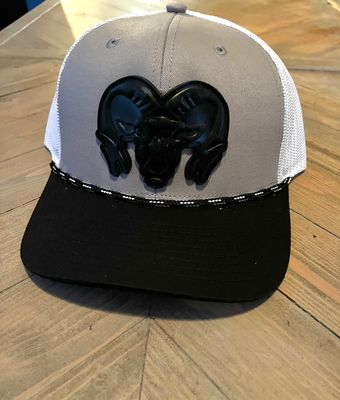 Grey/black/white SnapBack Rope-braid Hat
