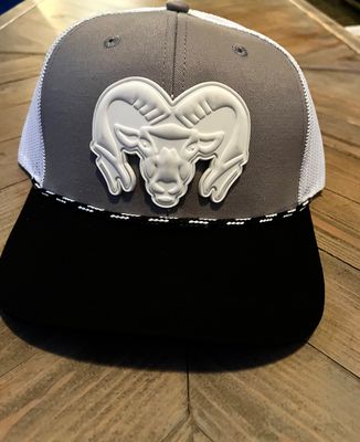 Tricolor White Matte Ram Hat