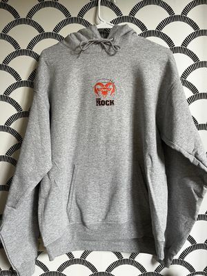 The Rock Grey Basketball Hoodie
