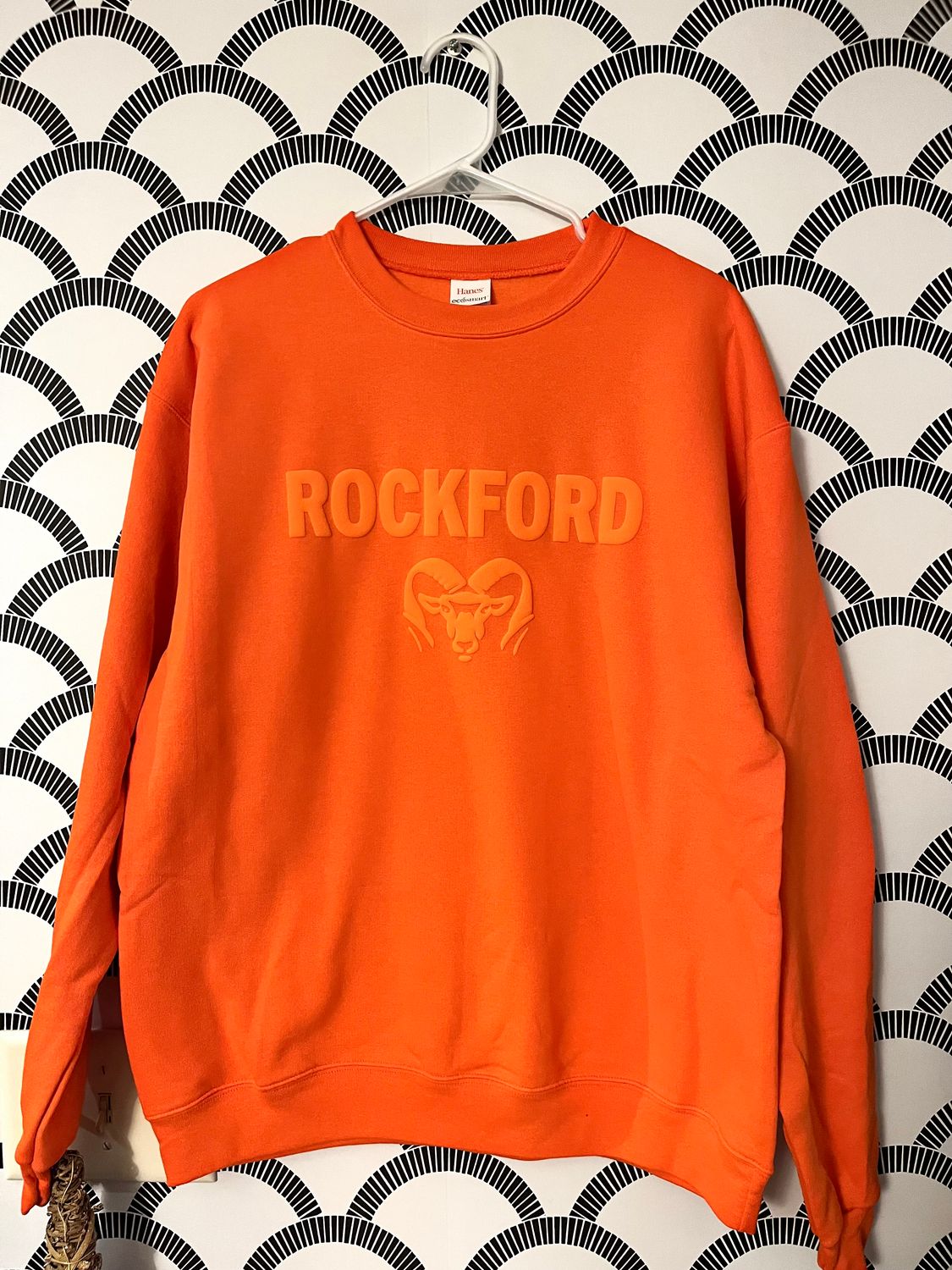 Rockford orange out crewneck sweatshirt