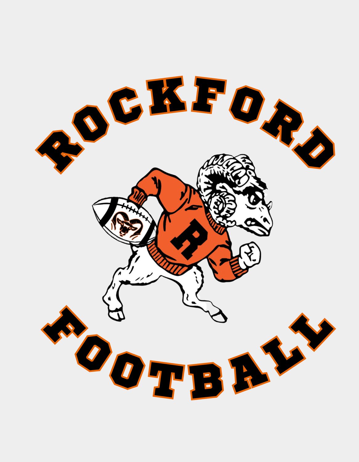 Vintage Ram Football Shirt Design 2