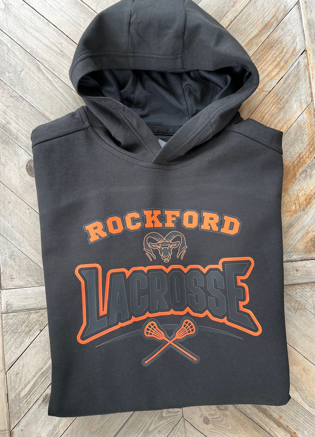Rockford Lacrosse Performance Fleece Hoodie, Crewneck or T-Shirt