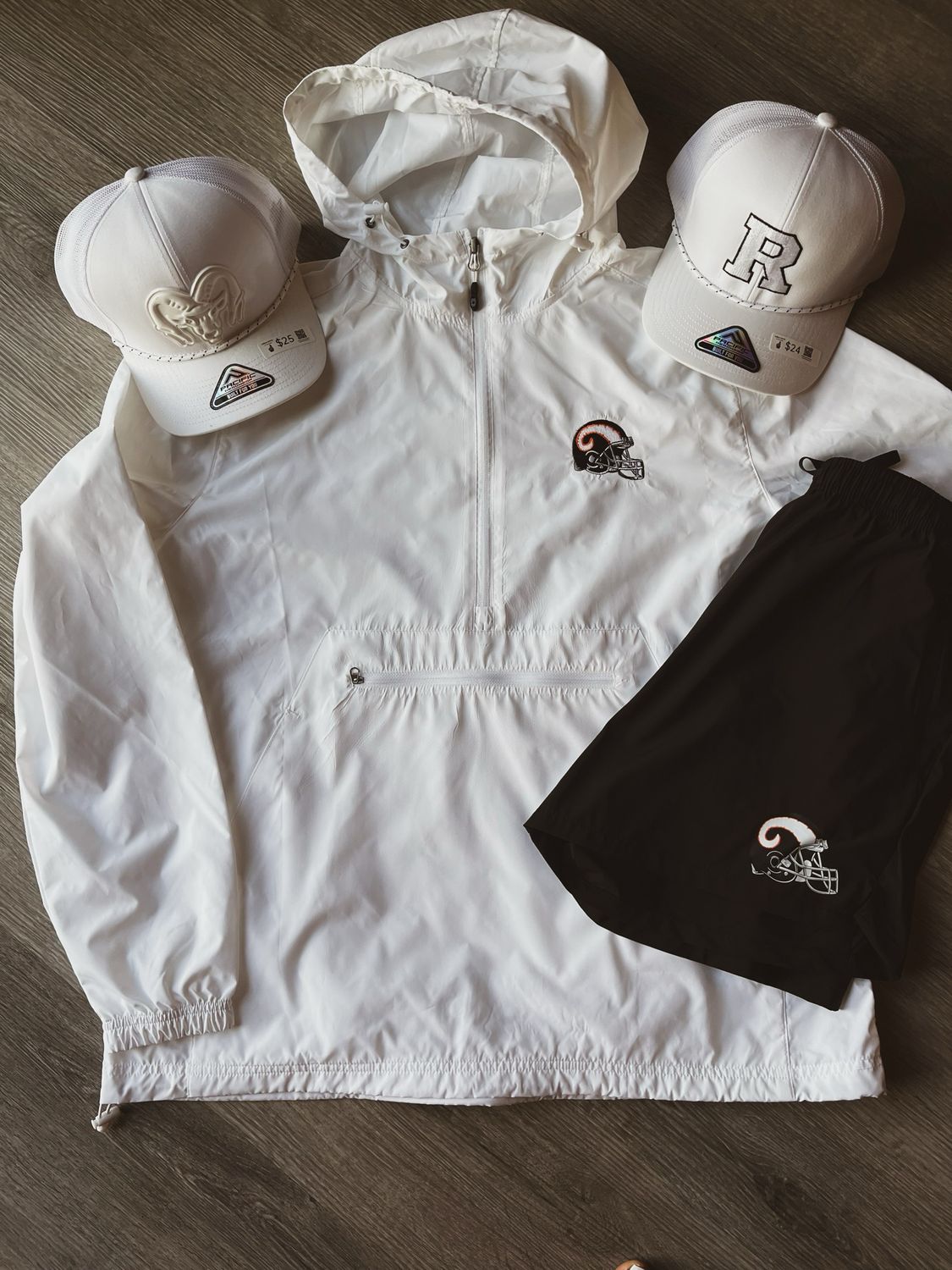 White Hoodie Pullover Jacket