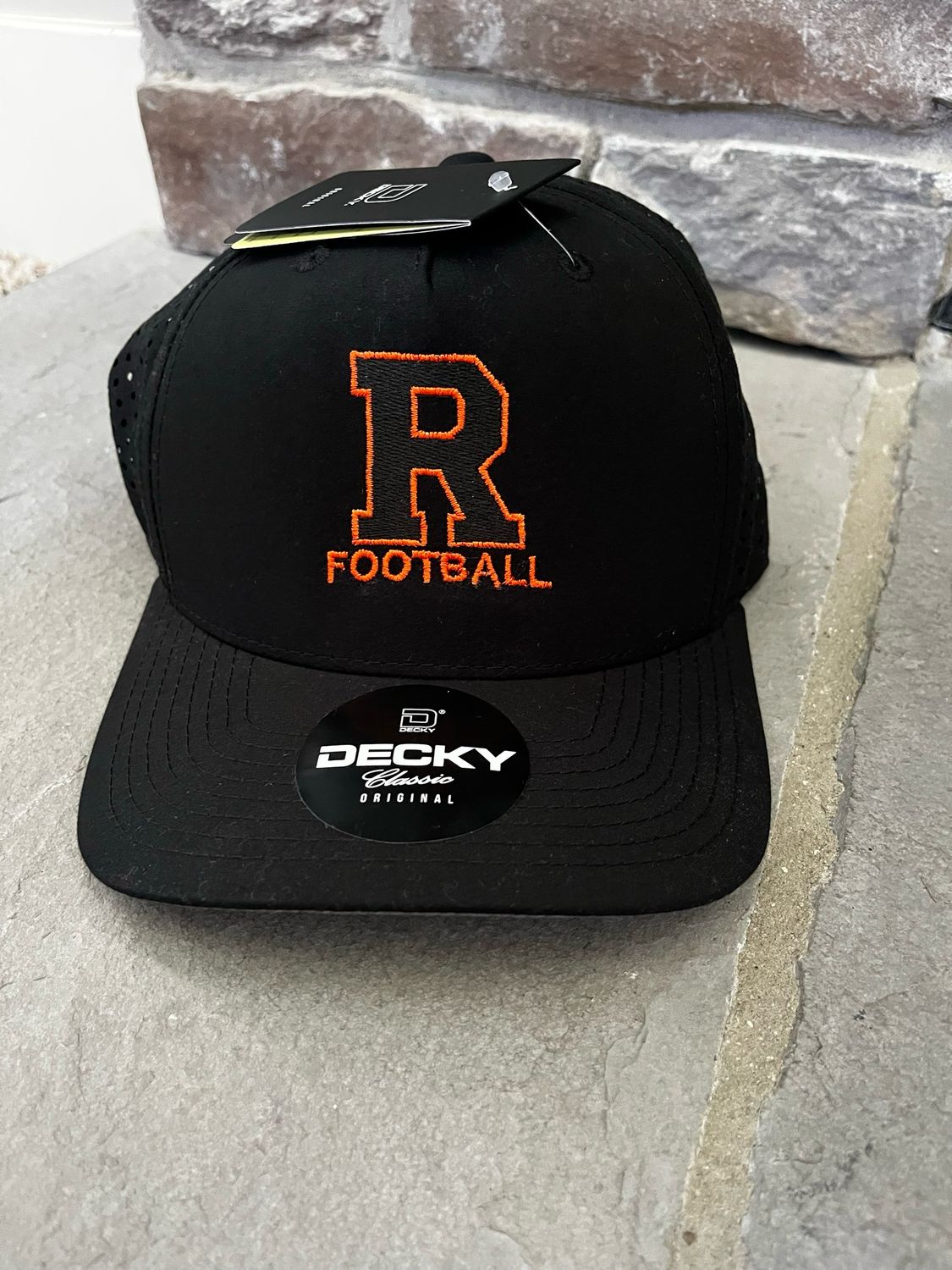 R Football Perforated Back Performance Hat