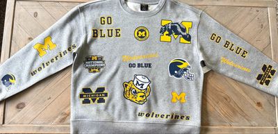 Michigan Wolverines Signature Patchwork Game Day Shirt