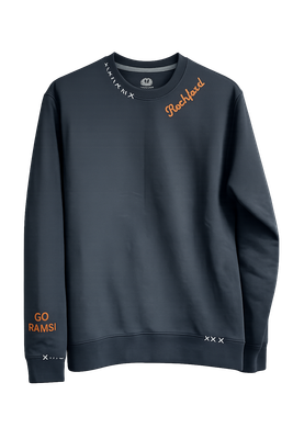 Black Rockford distressed crewneck sweatshirt