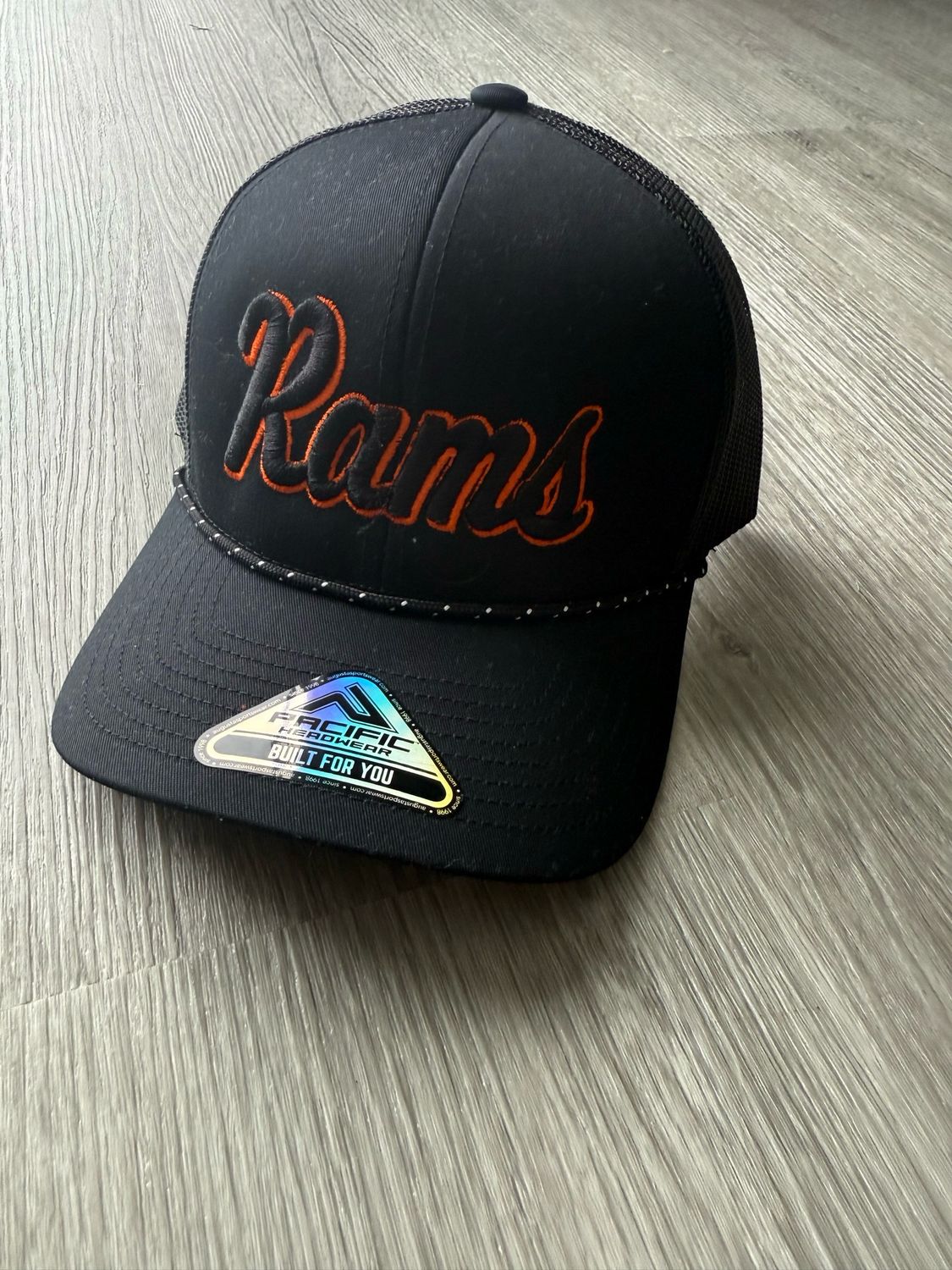 Raised Embroidered Rams Hat