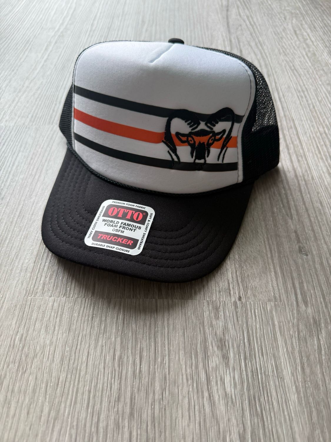 Stripe &amp; Stitch Ram Trucker Hat
