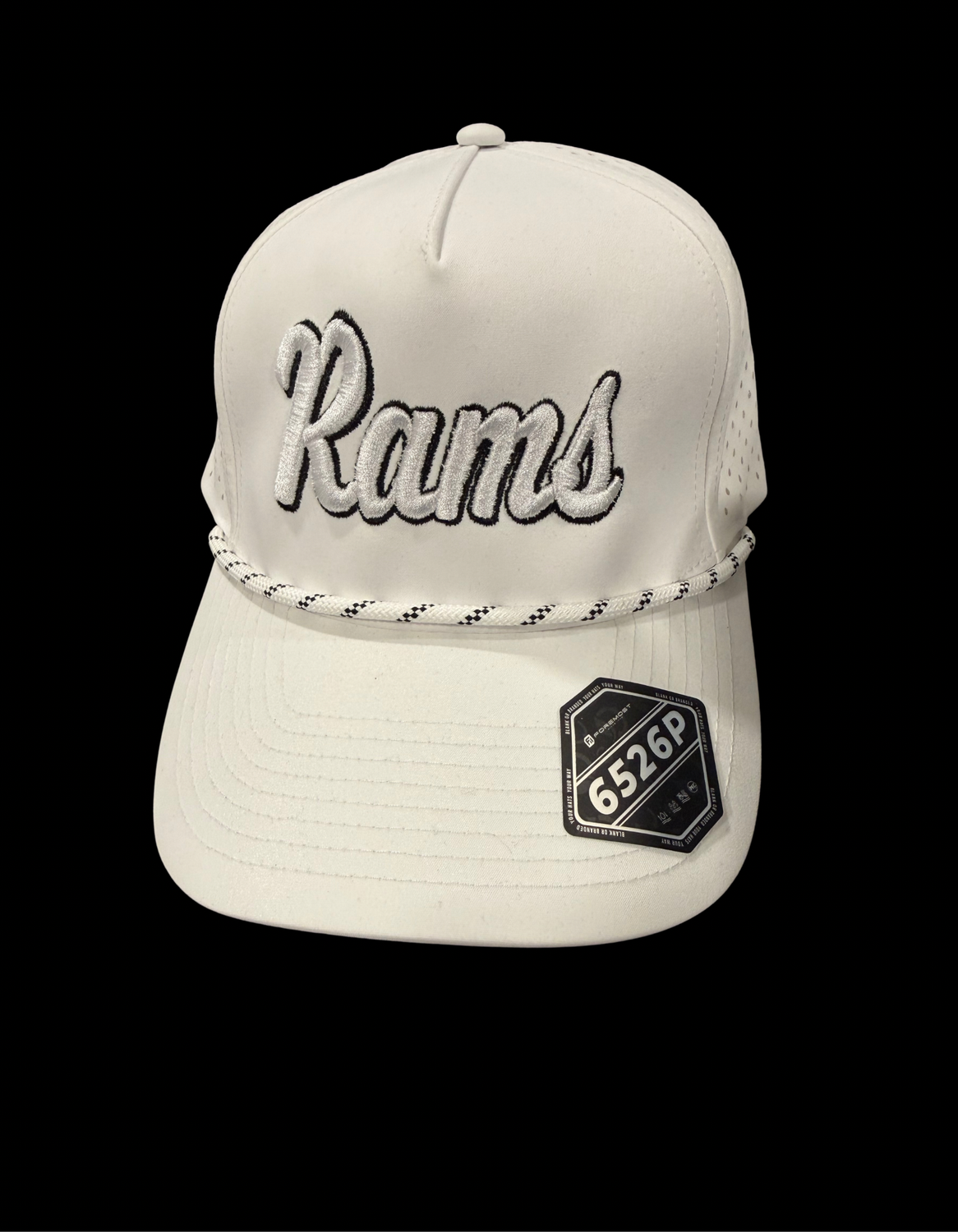 White Out Rams Hat