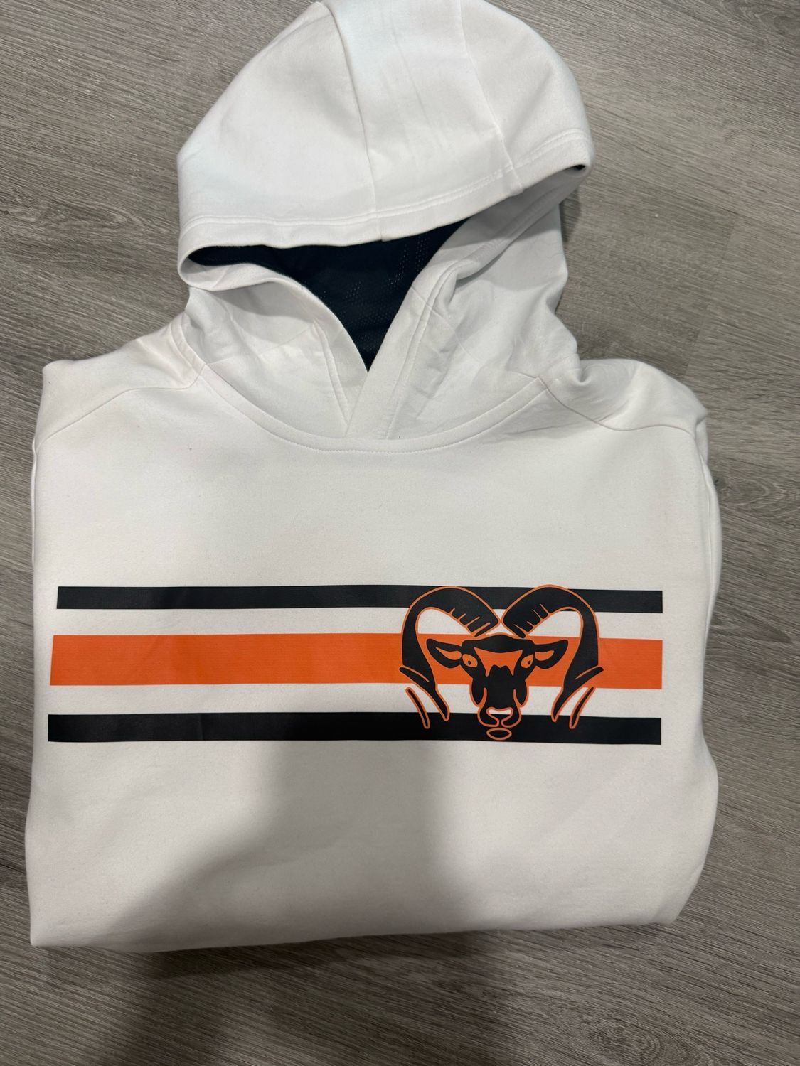 Ram Pride Stripe Dry Fit Hoodie Small