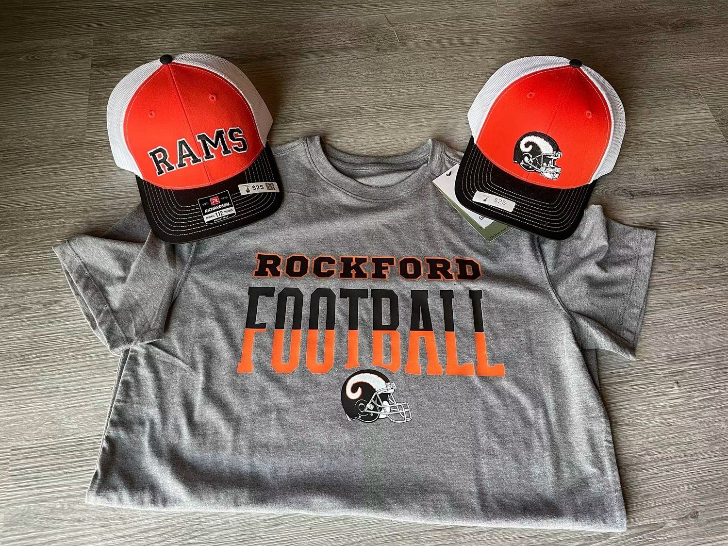 Grey Men’s Football T-Shirt Size XL