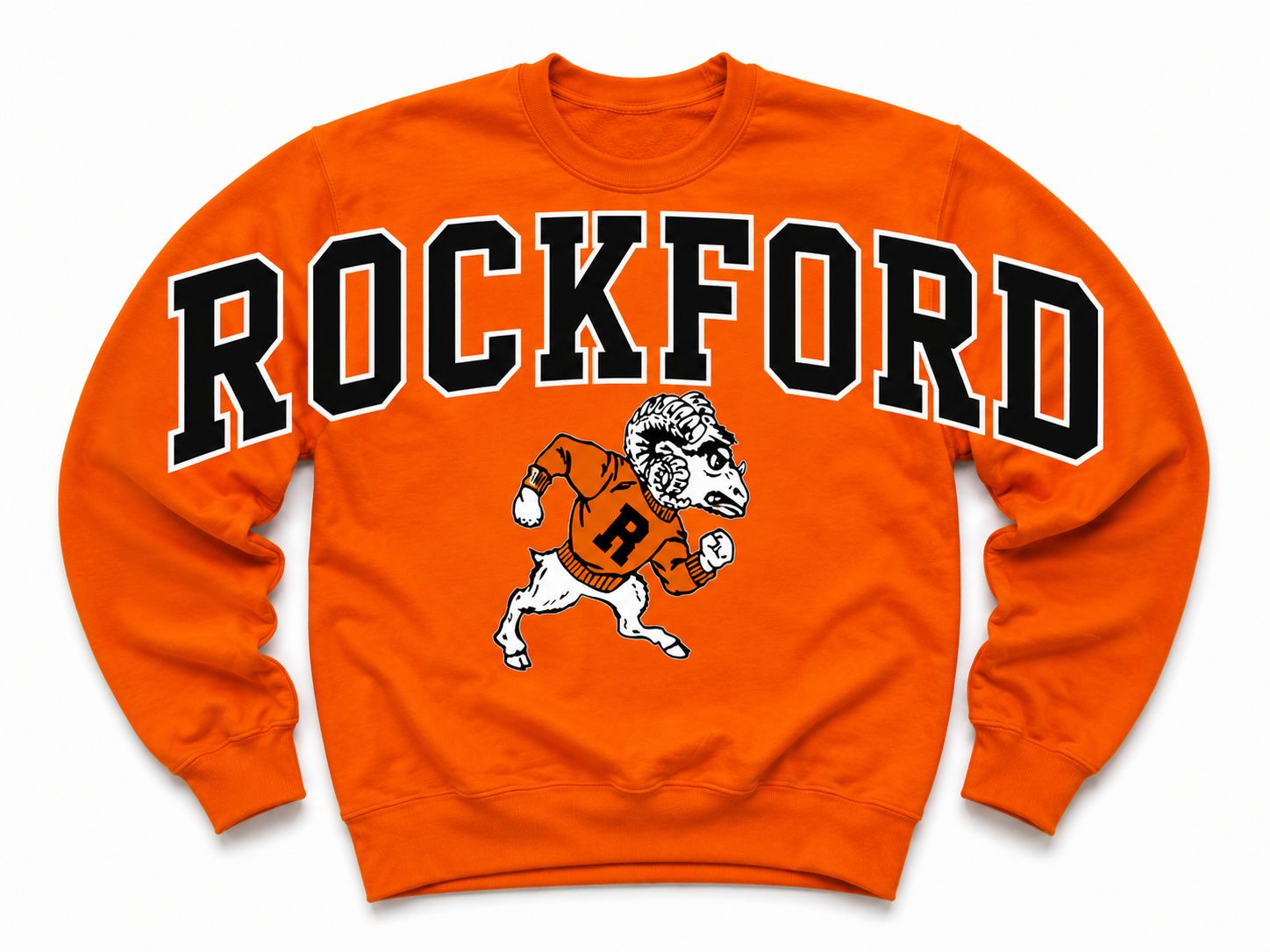 The Orange Out Retro Ram Crew
