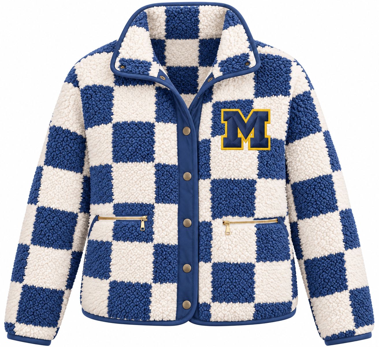 The Ann Arbor Edit | Checkerboard Sherpa Jacket