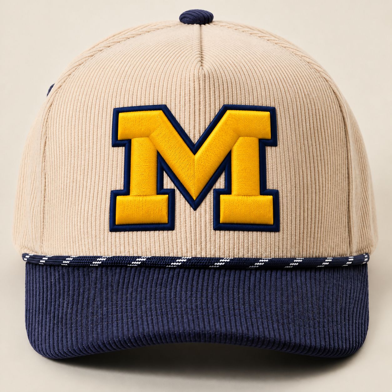 The Maize &amp; Blue Standard | Michigan Corduroy Rope Hat