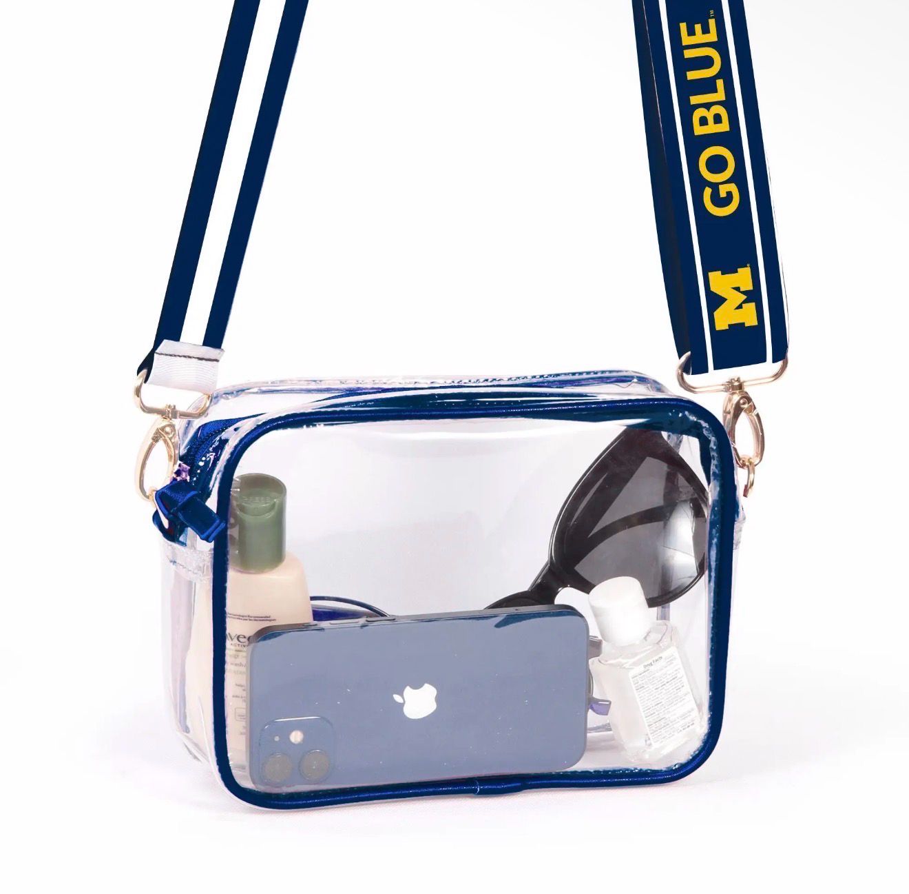 The Ann Arbor Accent | Clear Stadium Crossbody Bag