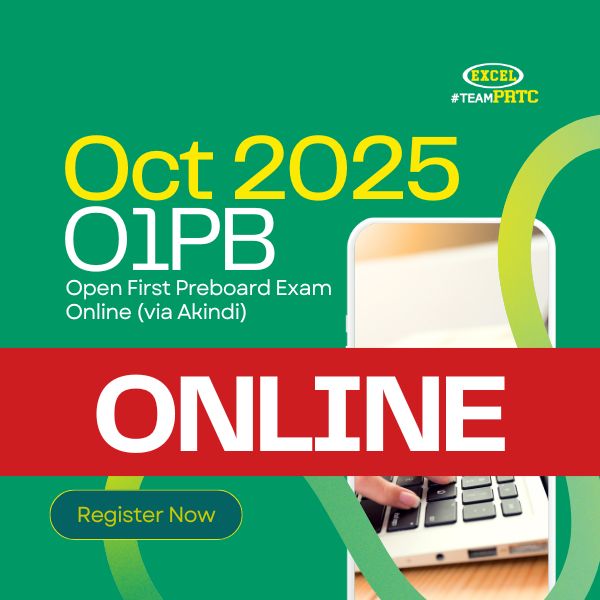 Oct 2025 Open First Preboard Examination (Online via Akindi)