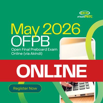 May 2026 Open Final Preboard Examination (Online via Akindi)